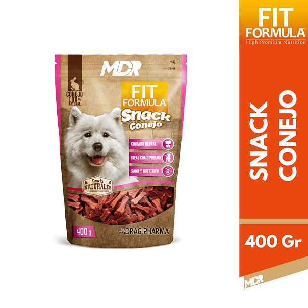 FIT FORMULA SNACK CONEJO 400GR