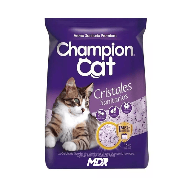 CHAMPION CAT ARENA DE CRISTALES SANITARIOS 1,6 KG