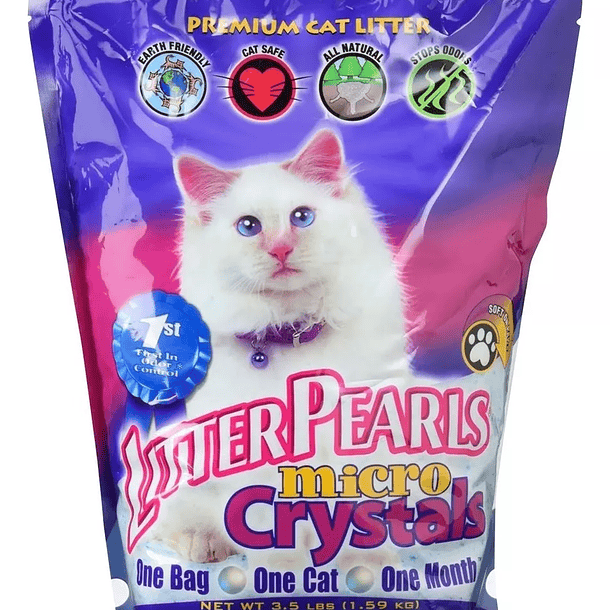 Arena Sanitaria Litter Pearls Microcrystals 3,18 Kg 1