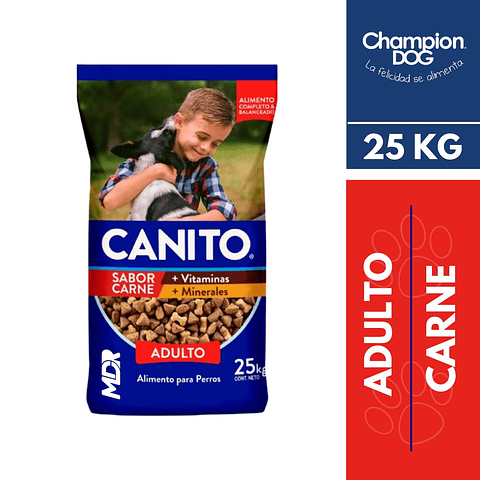 CANITO ADULTO SABOR CARNE 25KG