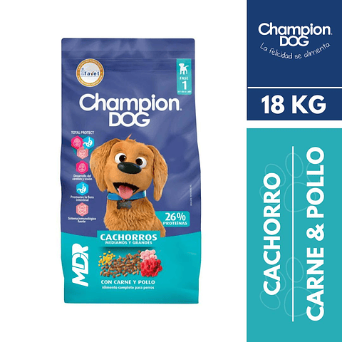 CHAMPION DOG CACHORRO 18KG