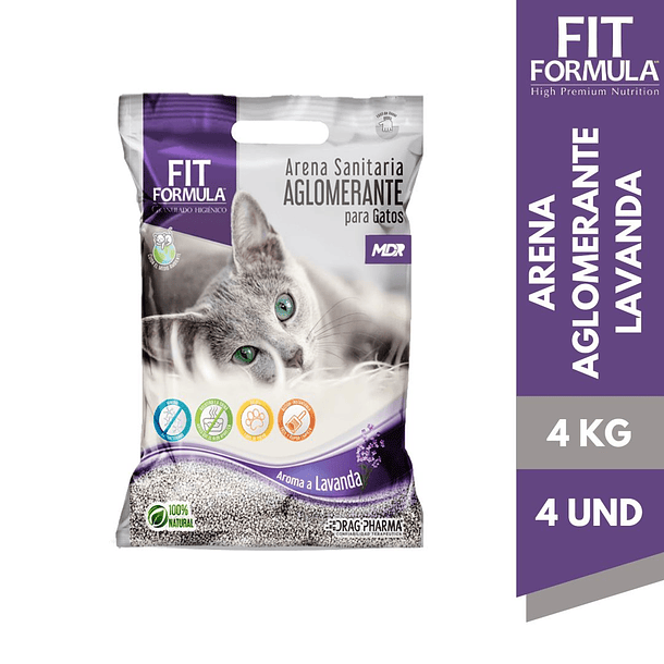 Fit Formula Arena Aglomerante Lavanda 4 Kg x4 UND