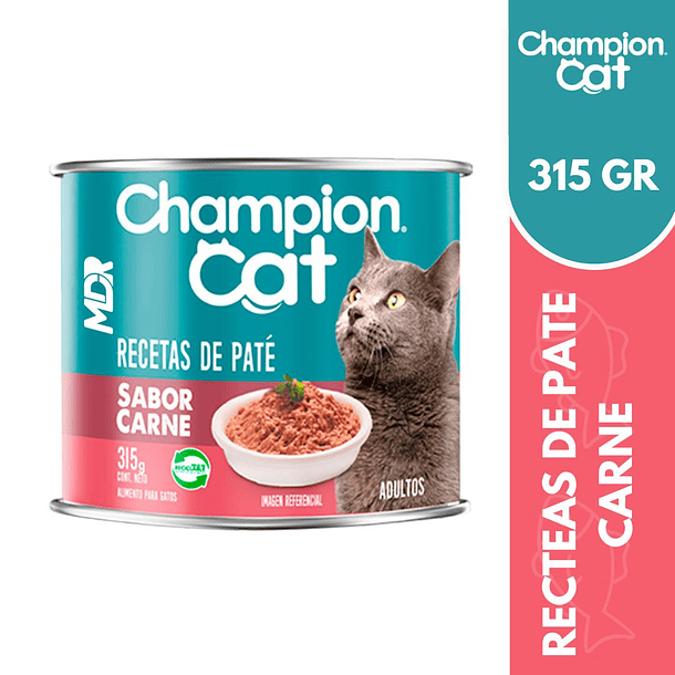 CHAMPION CAT RECETAS EN PATE LATAS CARNE 315GR