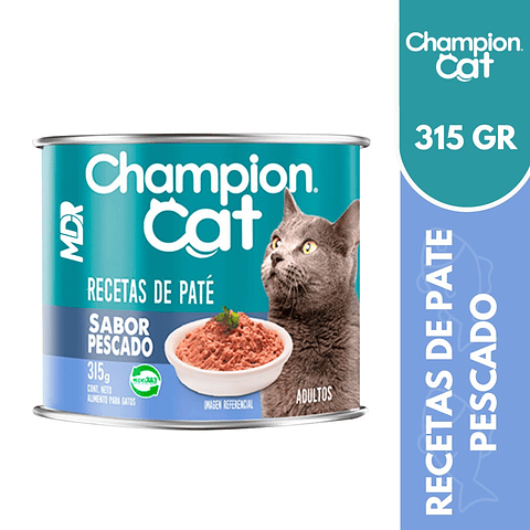 CHAMPION CAT RECETAS EN PATE LATAS PESCADO 315GR
