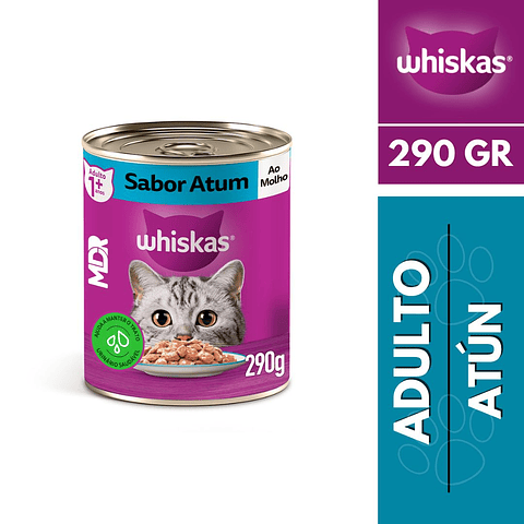 WHISKAS LATAS SABOR ATUN 290GR