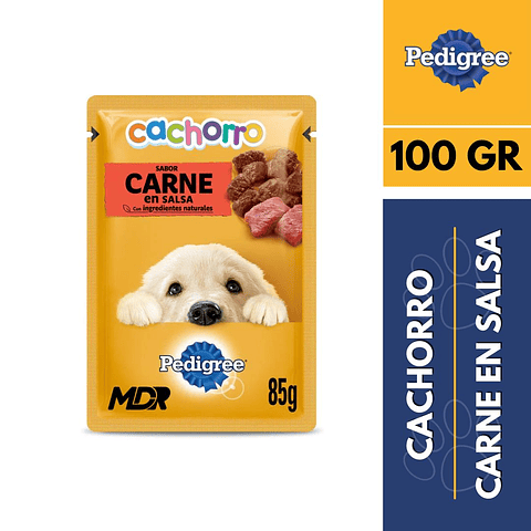 PEDIGREE CACHORRO SACHET CARNE 100gr x12 UND