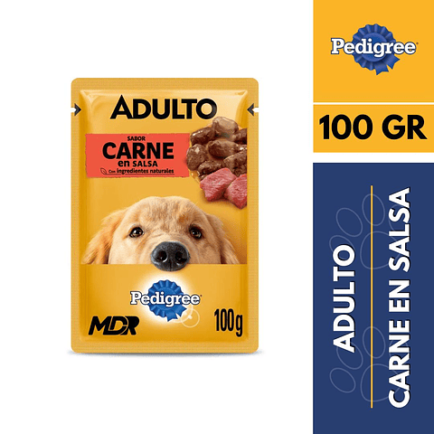 PEDIGREE SACHET ADULTO CARNE 100gr x12 UND