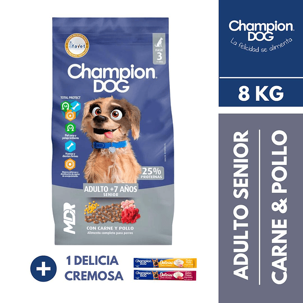 CHAMPION DOG SENIOR 8 KG