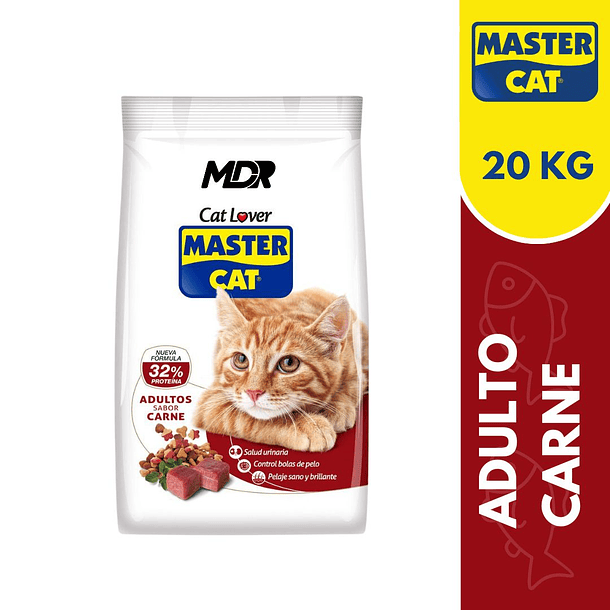 MASTER CAT ADULTO CARNE 20KG