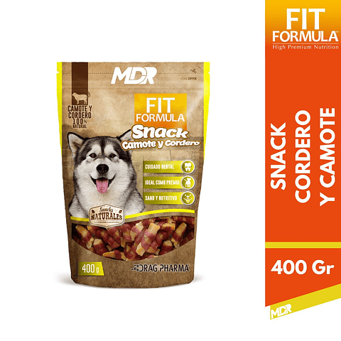 FIT FORMULA SNACK CAMOTE Y CORDERO 400 GR