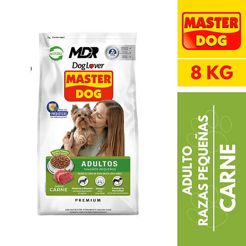 MASTER DOG ADULTO RAZAS PEQUEÑAS 8KG