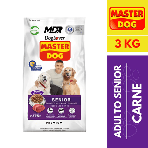 MASTER DOG SENIOR CARNE 3 KG