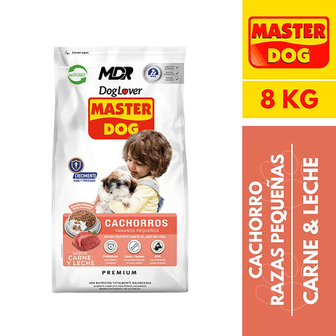 MASTER DOG CACHORRO RAZA PEQUEÑA 8 KG
