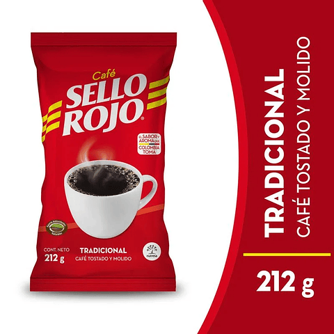 CAFE SELLO ROJO 212 GR x20 UND
