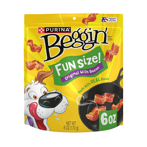 Purina Snack Beggin Fun Size De Tocino 170 gr