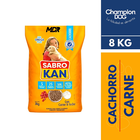 SABROKAN CACHORRO CARNE 8 KG