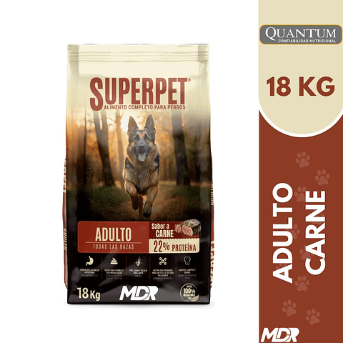 ALIMENTO SECO  SUPERPET ADULTO CARNE 18 KG