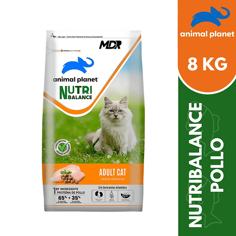 ANIMAL PLANET NUTRIBALANCE GATO ADULTO 8 KG
