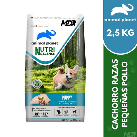 ANIMAL PLANET NUTRIBALANCE PUPPY SMALL BREED 2.5KG