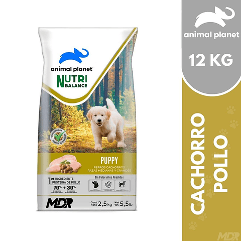 ANIMAL PLANET NUTRIBALANCE DOG PUPPY MEDIUM-LARGE BREED 12KG