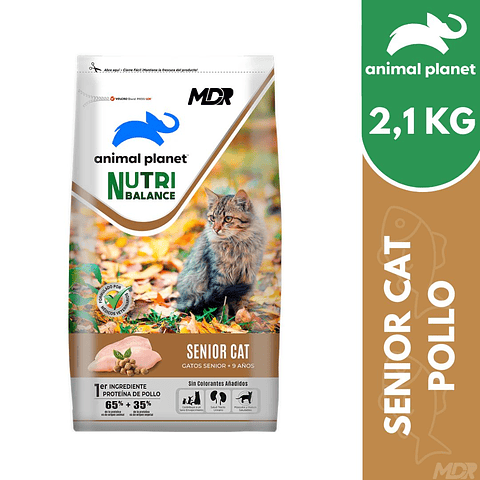 ANIMAL PLANET NUTRIBALANCE GATO SENIOR 2,1 KG