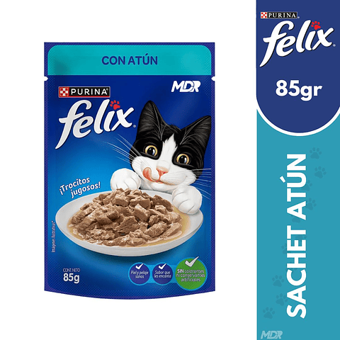 FELIX SACHET ADULTO CLASSIC ADULTO ATUN 85GR x24 UND