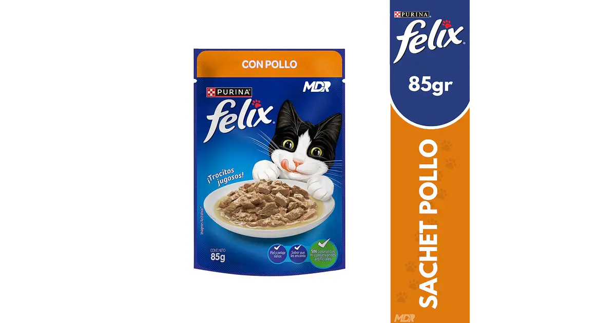 FELIX SACHET ADULTO CLASSIC POLLO 85GR x24 UND