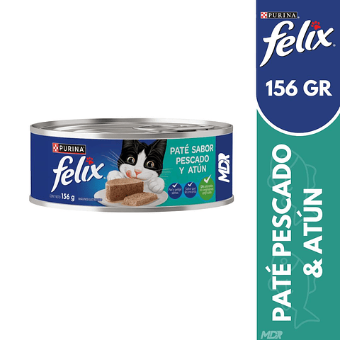 FELIX LATA PATE DE PESCADO & ATUN 156GR x6 UND