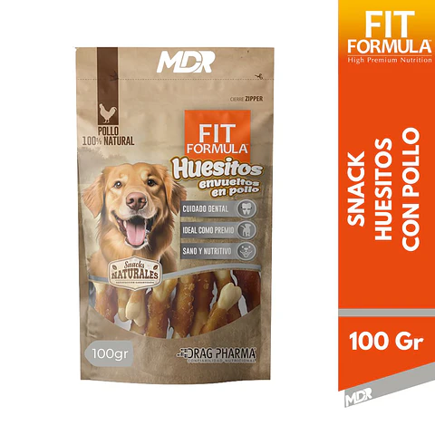 FIT FORMULA SNACK NATURALES HUESITOS EN POLLO 100 GR