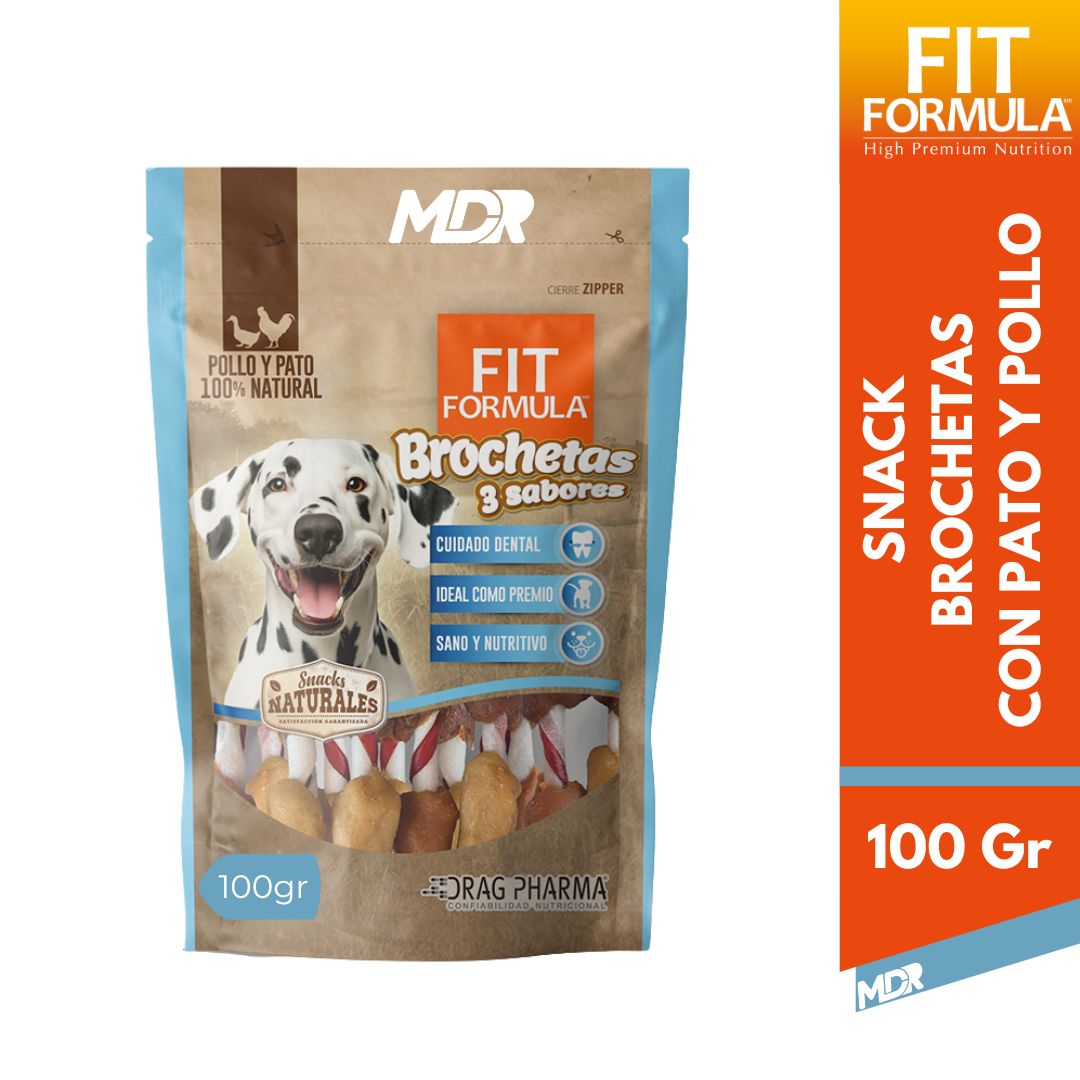 FIT FORMULA SNACK NATURALES BROCHETA 3 SABORES 100 GR 1