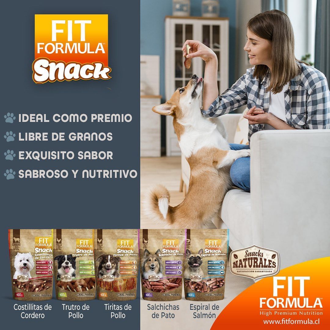 FIT FORMULA SNACK NATURALES GALLETAS ENVUELTAS EN POLLO 400 GR 2