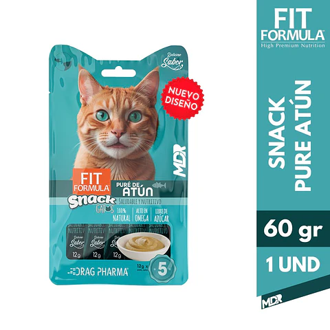 FIT FORMULA SNACK GATO PURE DE ATÚN 60 GR