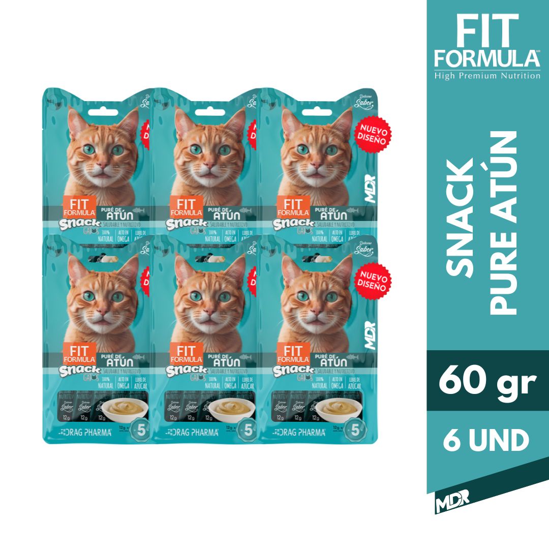 FIT FORMULA SNACK GATO PURE DE ATÚN 60 GR 2
