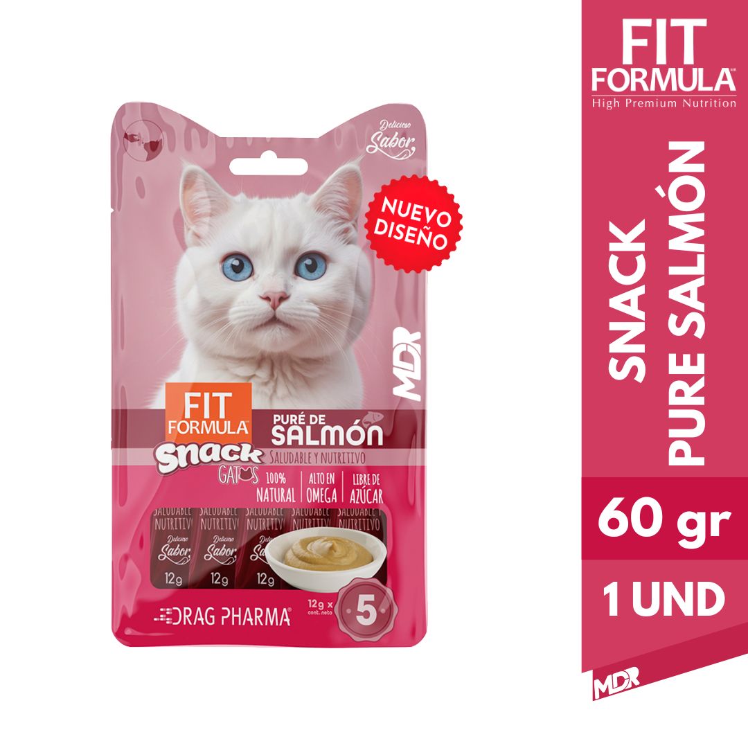 FIT FORMULA SNACK GATO PURE DE SALMON 60 GR 1