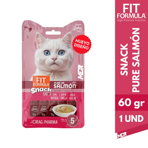 FIT FORMULA SNACK GATO PURE DE SALMON 60 GR