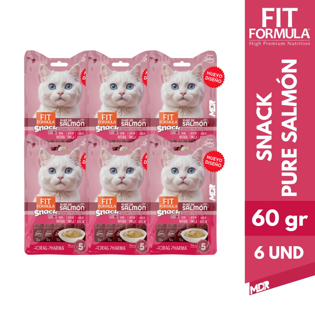 FIT FORMULA SNACK GATO PURE DE SALMON 60 GR 2