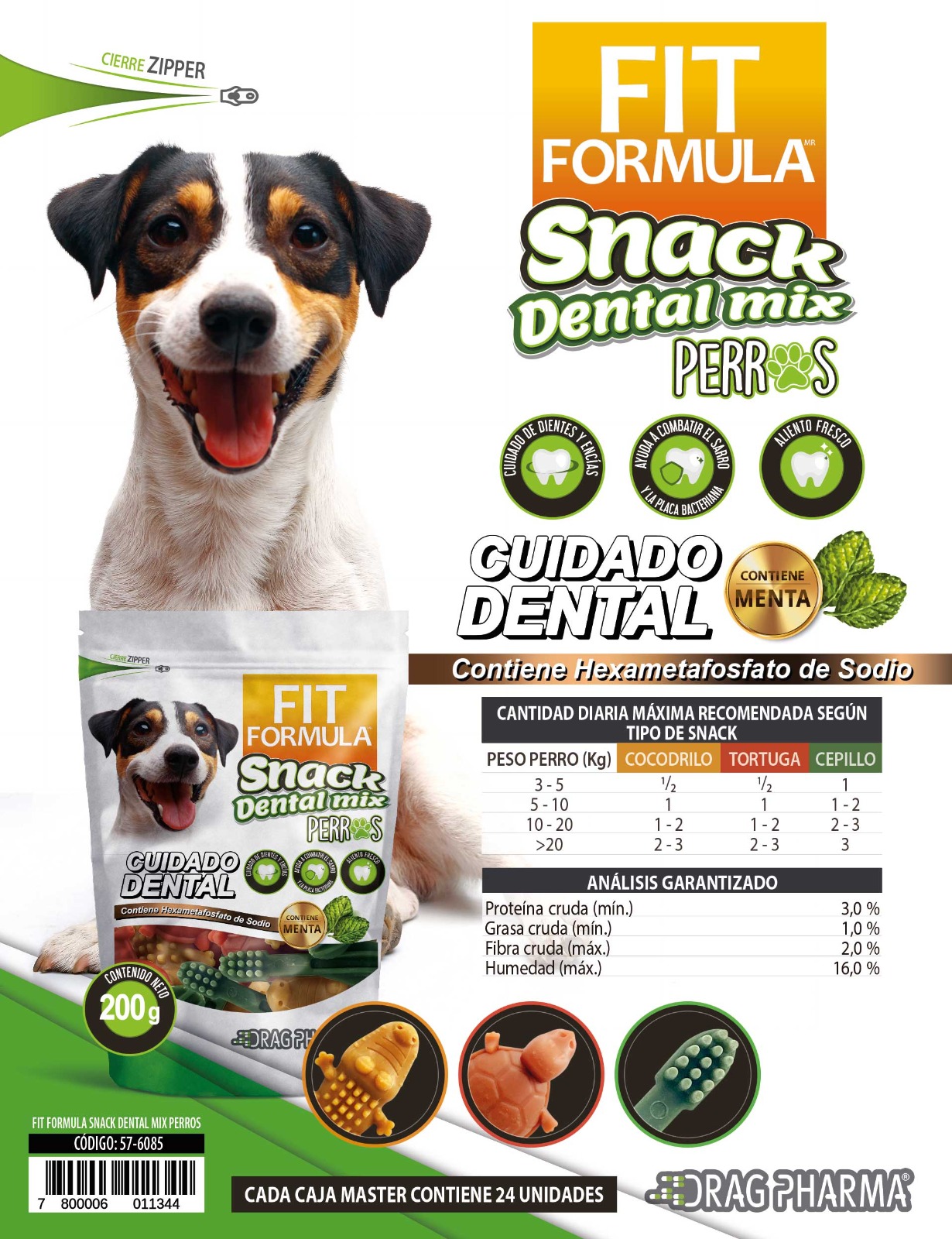 Fit Formula Snacks Dental Mix Perros 200 Gr 3