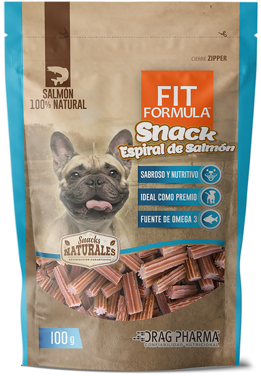 FIT FORMULA SNACK ESPIRAL DE SALMON 100 GR 1