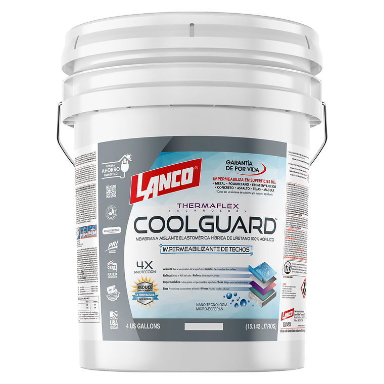 Lanco Sellador de Techos Coolguard (Disponible en 3 Colores) 1
