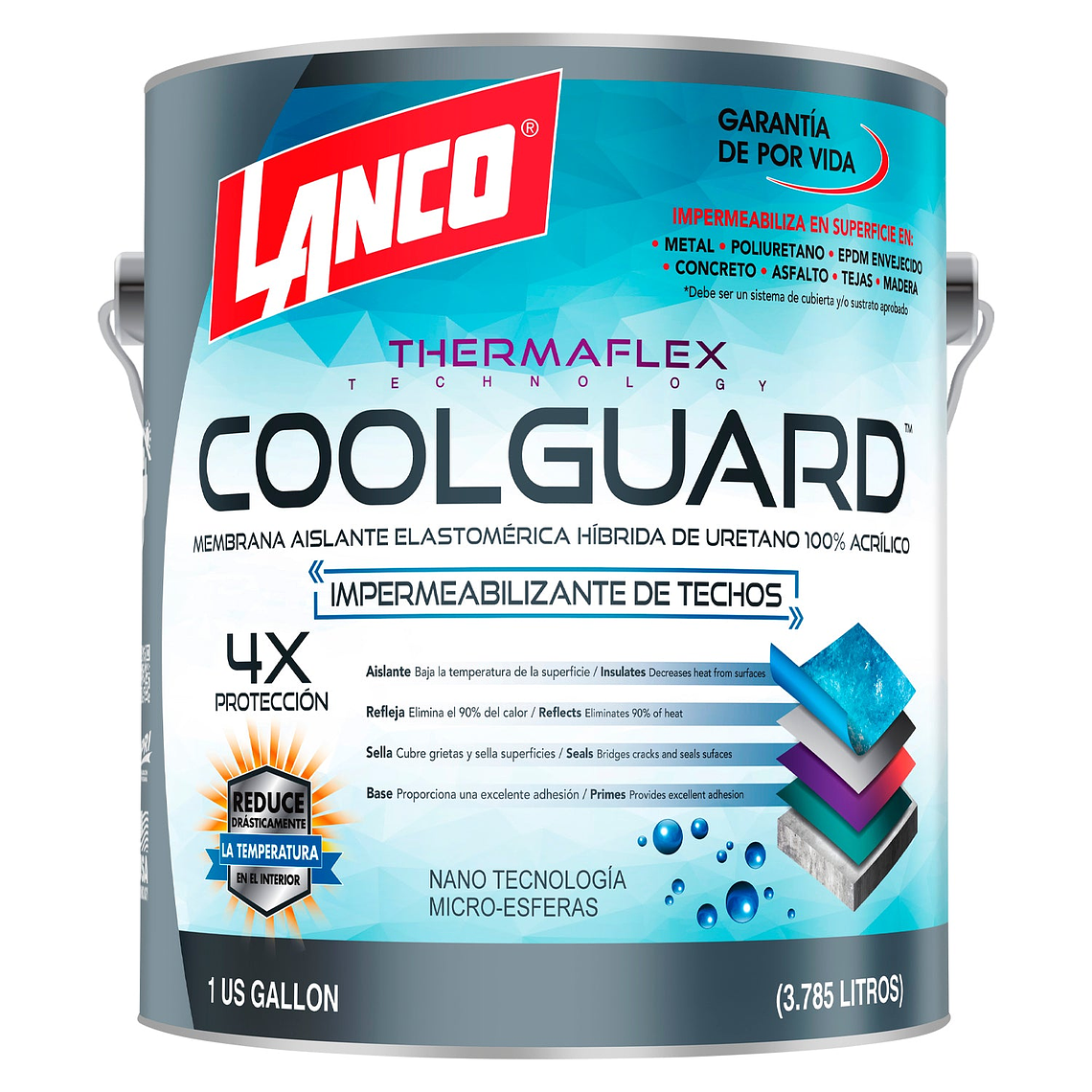 Lanco Sellador de Techos Coolguard (Disponible en 3 Colores) 2