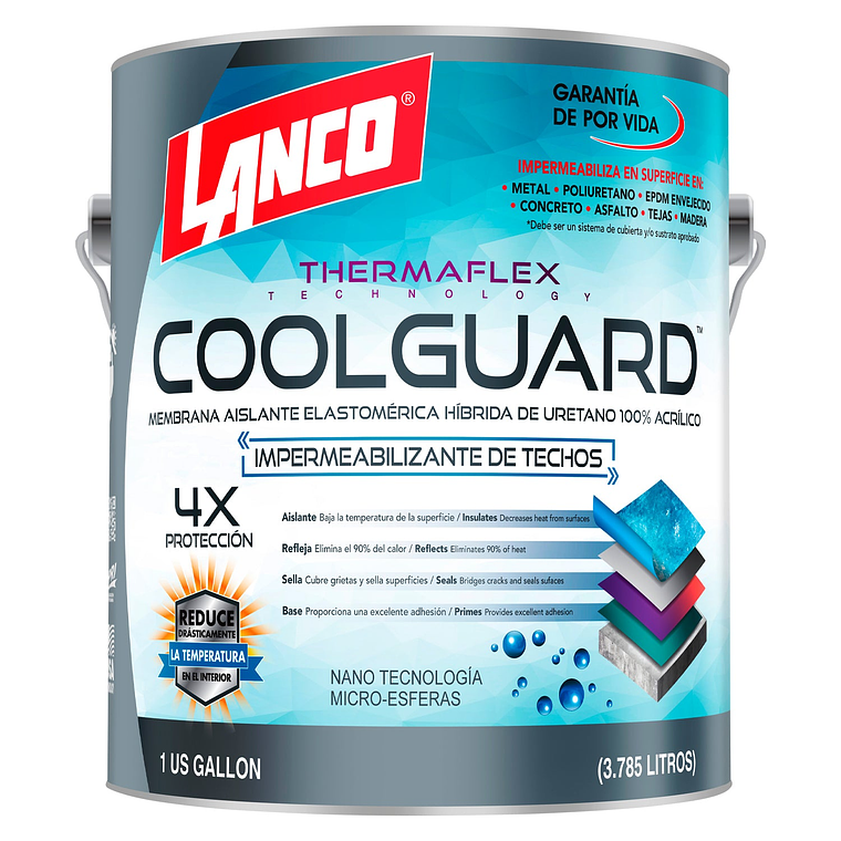 Lanco Sellador de Techos Coolguard (Disponible en 3 Colores) 2