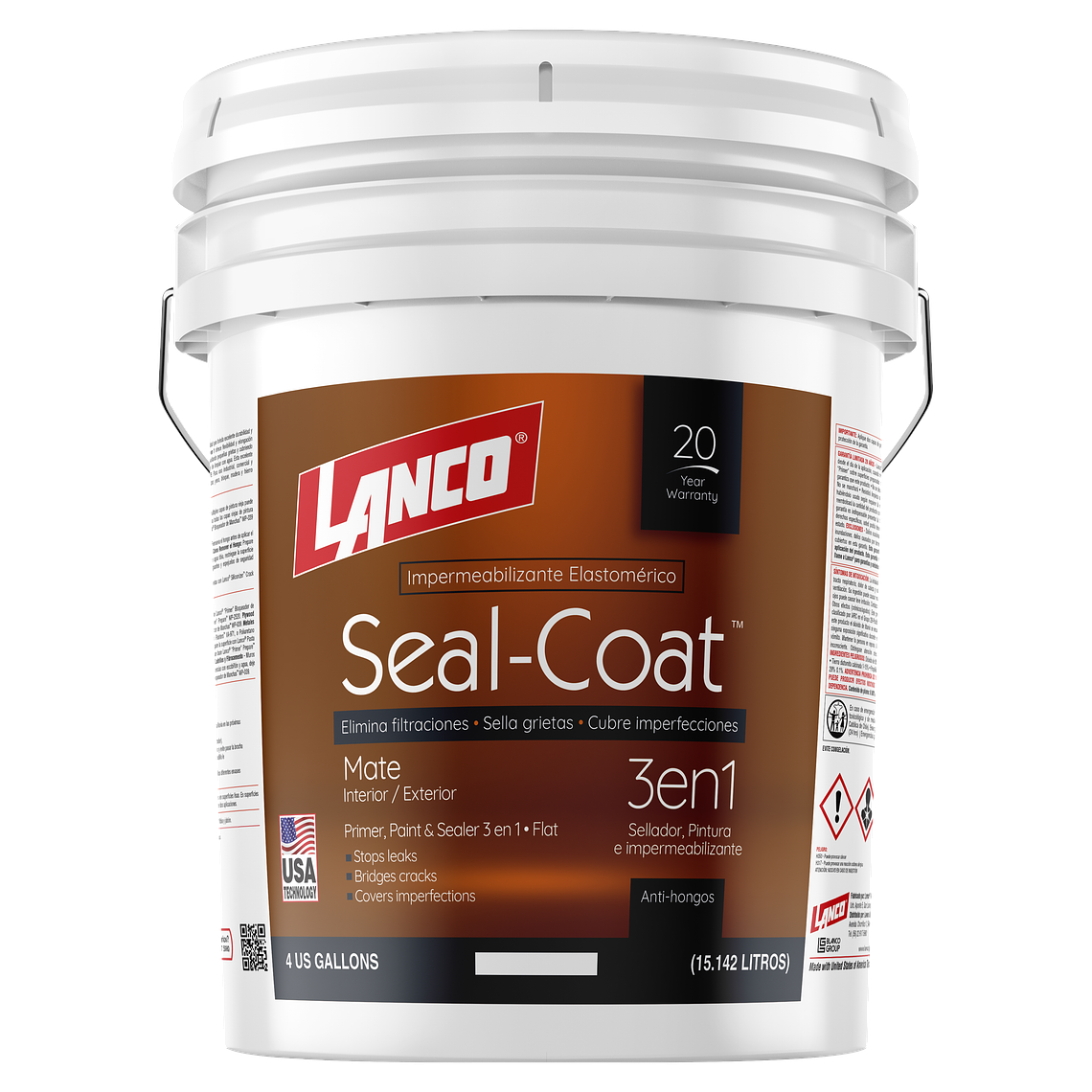 Lanco Esmalte al Agua Seal Coat - Mate 2