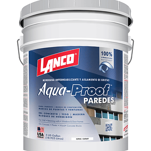 Lanco Membrana Impermeabilizante Aqua Proof  Paredes (GRIS)
