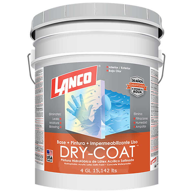Lanco Esmalte Impermeabilizante Dry-Coat - Satin 2