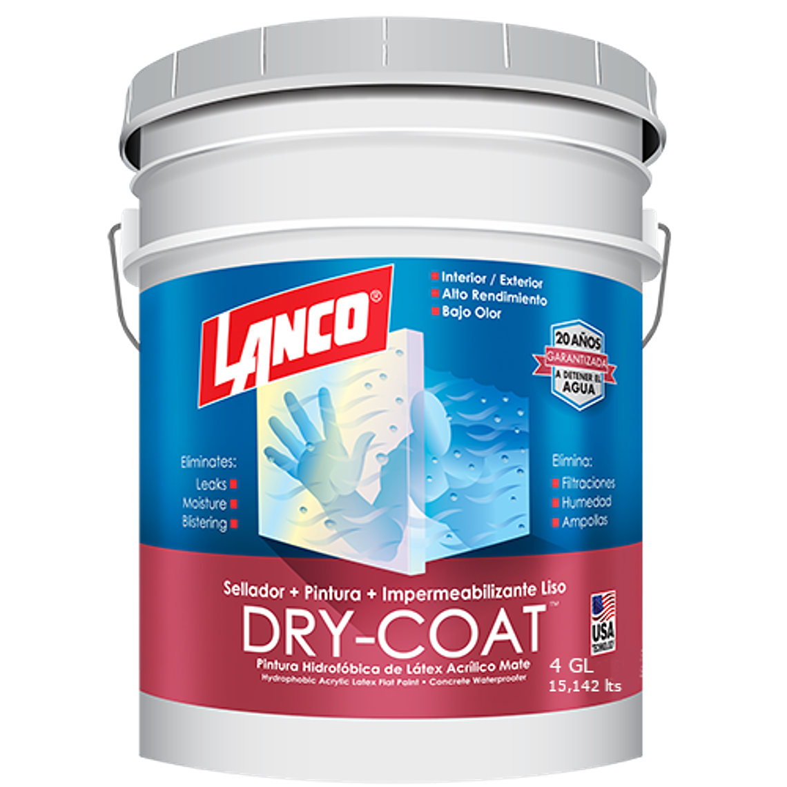 Lanco Esmalte Impermeabilizante Dry-Coat - Mate  2