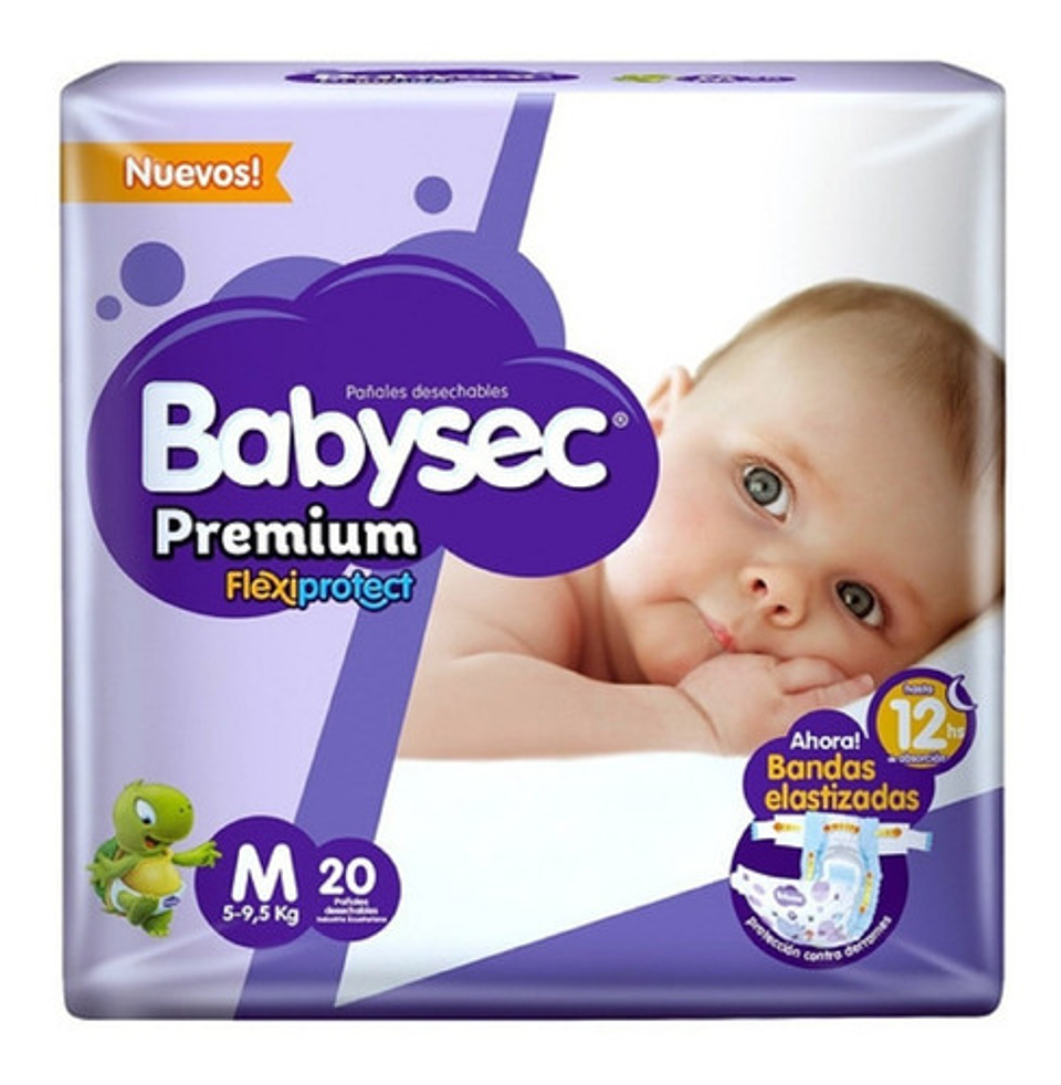 4pack Pañales Babysec Premium Tallas P M G Xg Xxg 7