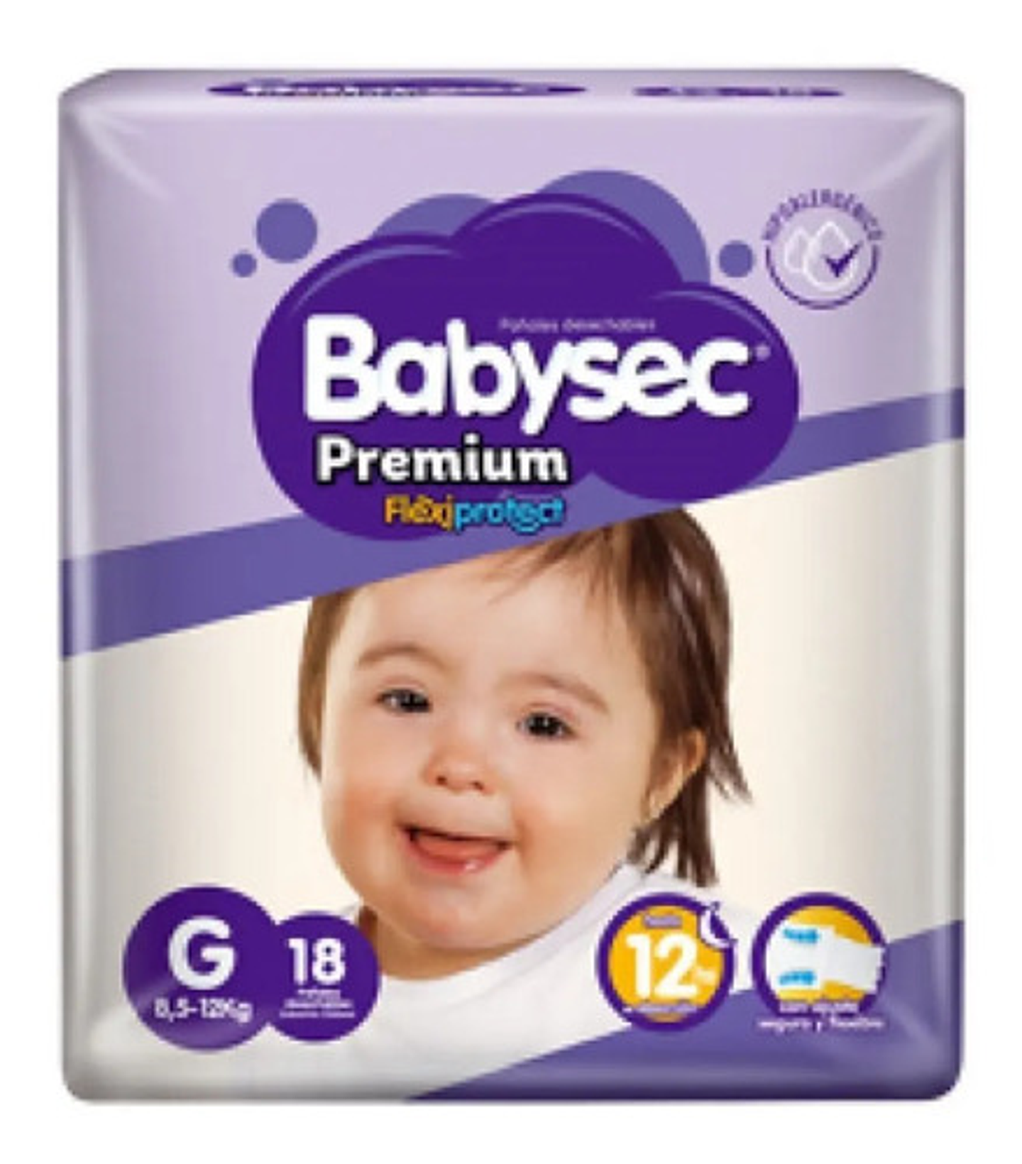 4pack Pañales Babysec Premium Tallas P M G Xg Xxg 9