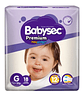 4pack Pañales Babysec Premium Tallas P M G Xg Xxg - Miniatura 9