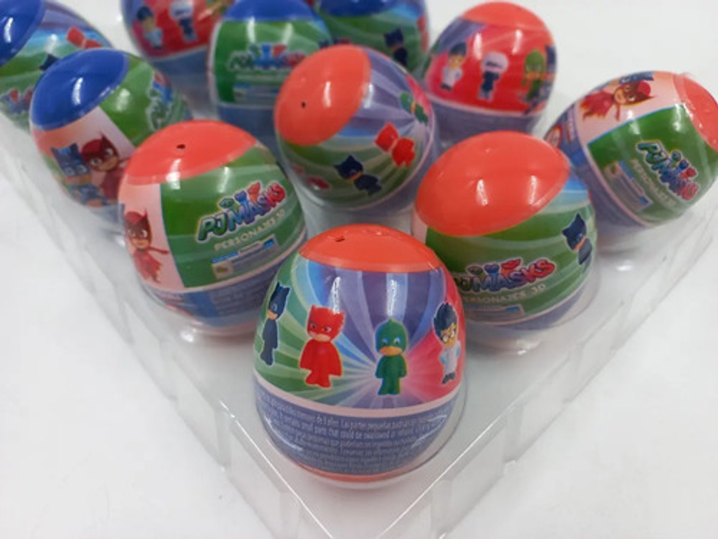 Pack Huevos Pascua Sorpresas Heroes En Pijamas Pjmask 6cm 5