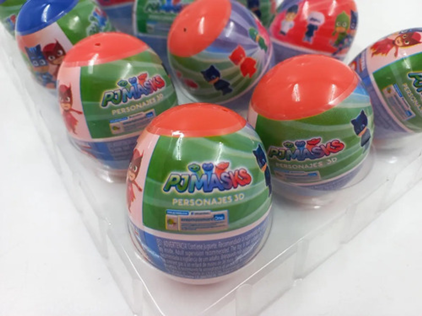 Pack Huevos Pascua Sorpresas Heroes En Pijamas Pjmask 6cm 8